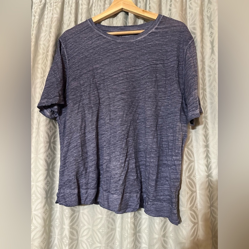Majestic Filatures Deluxe Linen Tee-shirt Tee 4 XL Crew Neck Blue Beach Coastal